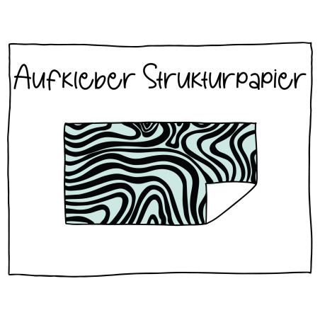 Aufkleber rechteckig Strukturpapier