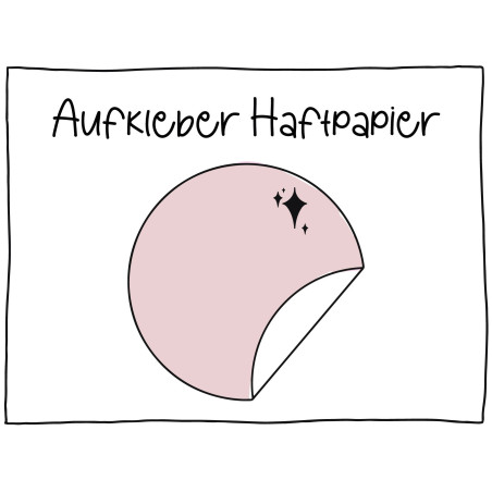 Aufkleber rund Haftpapier